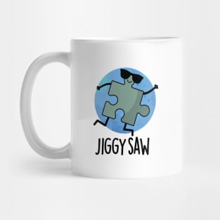 Jiggy Saw Cute Dancing Jigsaw Puzzle Pun Mug